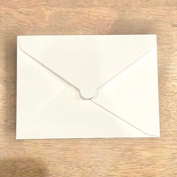 Authentic CHANEL blank gift White card with envelop 5" x 3.75" New - Picture 2 of 6